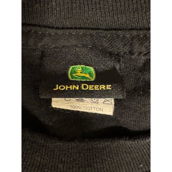 John Deere I Fought The Lawn And The Lawn Lost Black Cotton T-Shirt Mens Size XL - Picture 4 of 5